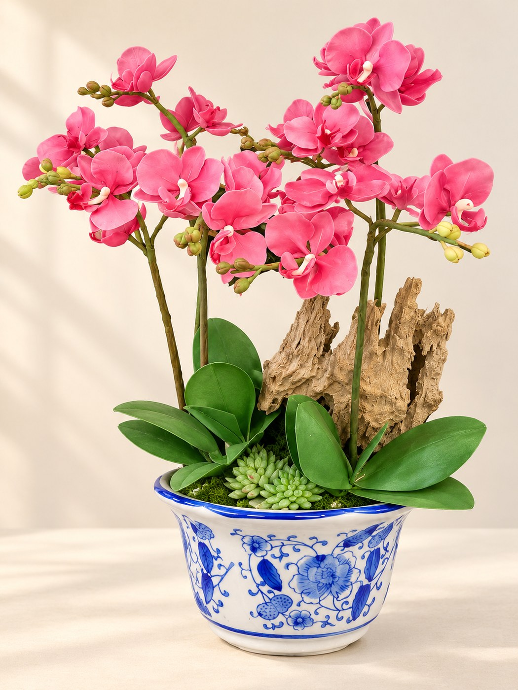 Hồng Lan Cát Tường – Tác Phẩm Hoa Đất Sét & Gốm Sứ