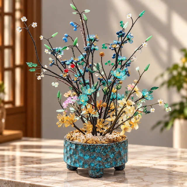 Lam Sắc Khai Hoa – Cành Hoa Nghệ Thuật