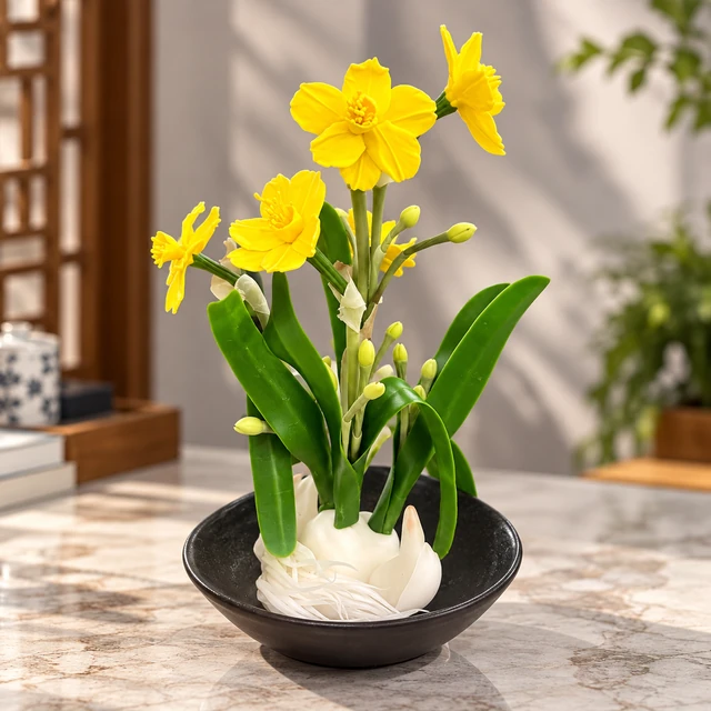 Thủy Tiên Đón Nắng – Tác Phẩm Hoa Trang Trí